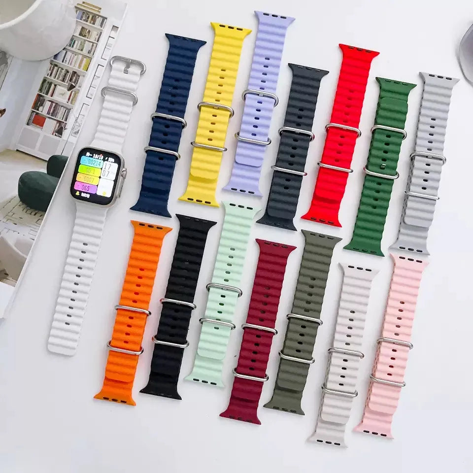 7  Straps Silicone Ocean Band  for Smart Watch Ultra